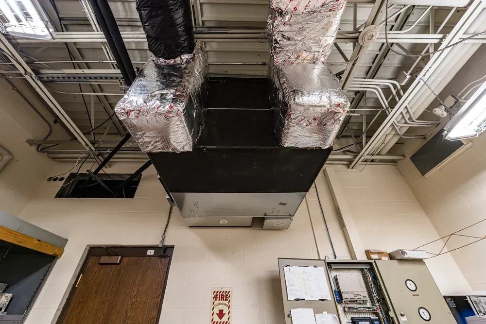 Commercial HVAC project — installed by Arnold Brothers