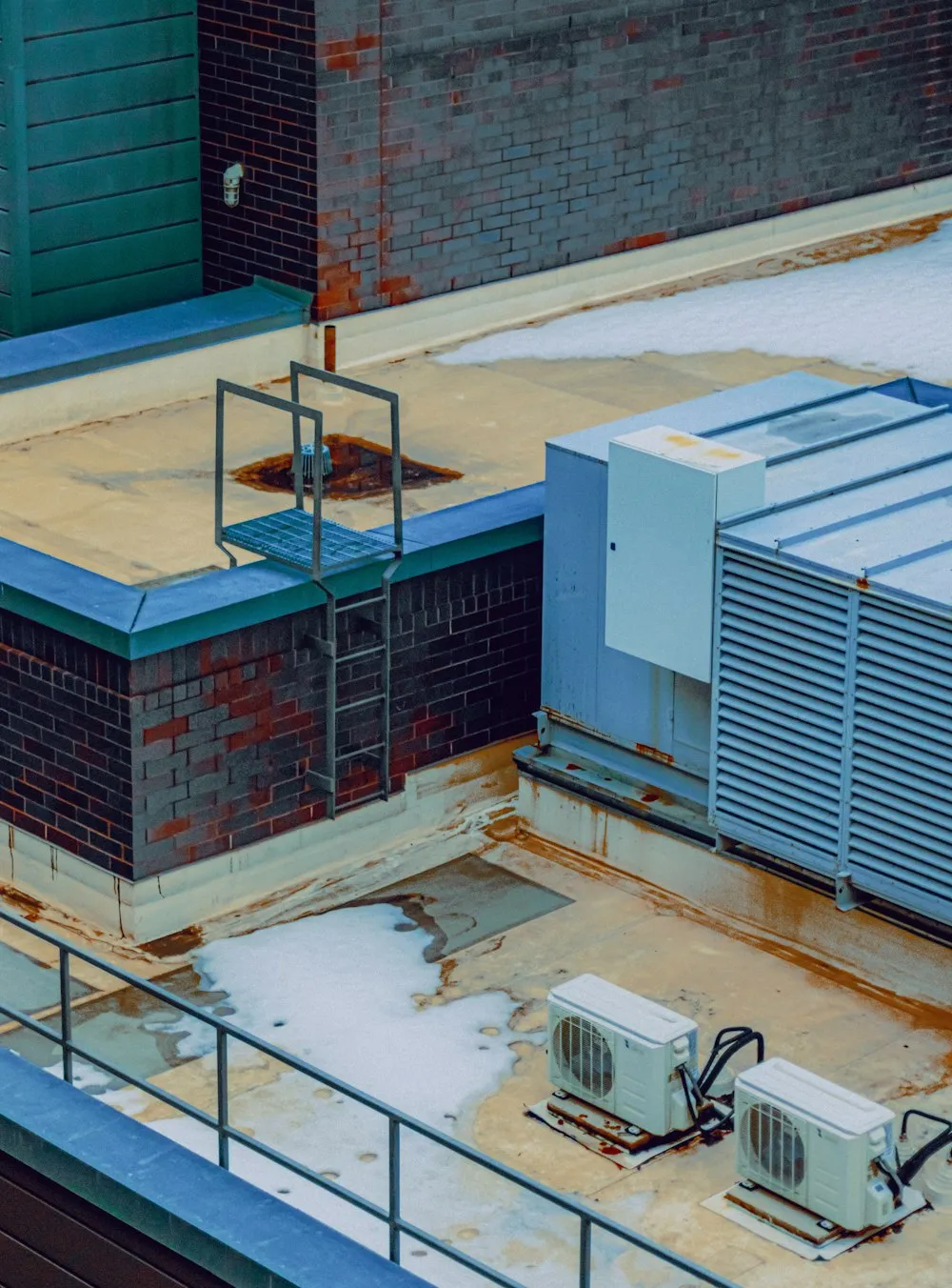 Rooftop HVAC unit on a commercial building